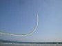 Air show 2011 Frecce Tricolori Follonica (GR) - Gli Aermacchi della Pattuglia Acrobatica Nazionale vengono spinti dagli abili piloti verso il cielo in Formazione Looping a triangolone - Fotografia maggio 2011