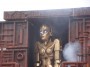 Carnevale di Viareggio 2010 - Particolare del grande robot che si muove sul carro di prima categoria Machinarium di Franco Malfatti - Fotografia febbraio 2010
