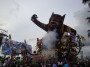 Carnevale di Viareggio 2010 - Il carro di prima categoria Lamore rubato di Massimo Breschi intende dare un messaggio contro la violenza sulle donne - Fotografia febbraio 2010