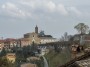 Montepulciano (SI) - Panorama dal centro sulla Chiesa di San Bernardo e sui giardini pubblici di Poggiofanti - Fotografia Toscana marzo 2015