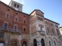 Montieri (GR) - Il Palazzo Comunale di Montieri. Il palazzo è stato progettato, realizzato e completato nel 1901 da Lorenzo Porciatti. Il palazzo ha una pianta ogivale. Nel luogo nel quale sorge l