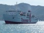 Navi e traghetti in Toscana - M/N Toremar Marmorica in fase di attracco nel porto di Portoferraio, Isola d