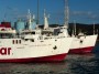 Navi e traghetti in Toscana - Porto di Piombino: le prue delle motonavi traghetto Toremar Giovanni Bellini e Marmorica - Fotografia 1 settembre 2012
