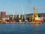 Navi e traghetti in Toscana - Il cargo Kev al molo dello stabilimento siderurgico Lucchini di Piombino - Fotografia 1 settembre 2012