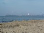 Spiaggia di Carbonifera, Piombino (LI) - Vista del promontorio di Piombino dalla battigia di sabbia finissima - Fotografia ottobre 2012