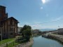 Spiaggia di Carbonifera, Piombino (LI) - Il canale di uscita del porticciolo turistico di Carbonifera. Sulla sinistra fa bella mostra di se l