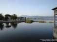 Torre del Lago Puccini, Viareggio (LU) - Panorama del lago di Massaciuccoli in direzione nord verso il Gran Teatro all