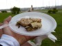 Tutti pazzi per la palamita 2012 - Piatto con assaggio di cilindro di palamita con trionfo di sapori mediterranei servito dello stand del ristorante Bagno Nettuno - San Vincenzo (LI), Fotografia 6 maggio 2012, Toscana
