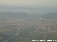 Pisa (Pi) - Foto aerea panoramica della citt. Davanti il fiume Arno col ponte dell
