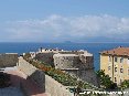 Piombino (LI) - Bastione del castello con lo sfondo dell