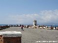 Piombino (LI) - Veduta da piazza Bovio e del faro