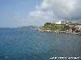 Piombino (LI) - Foto da piazza Bovio verso il porto di Salivoli e il Falcone